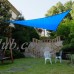 Cool Area Triangle 9 Feet 10 Inches Durable Sun Shade Sail with Stainless Steel Hardware Kit, UV Block Fabric Patio Shade Sail in Color Graphite   565564056